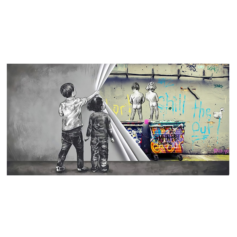 

Печать на холсте Banksy Life Is Short