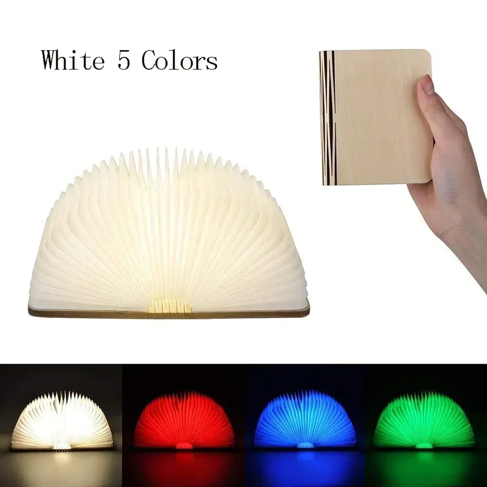 

ЗОДОЛАМП 3D деревянный складной ночник RGB