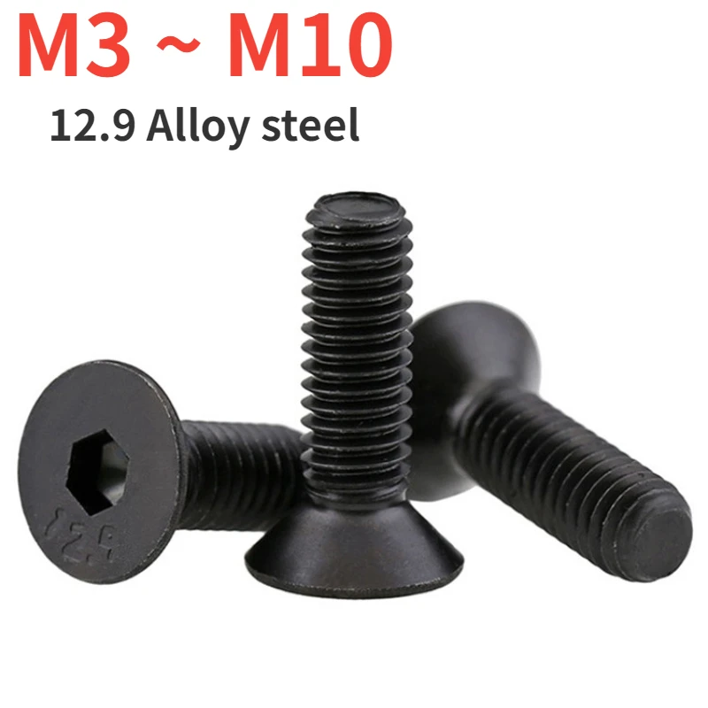 

Винты и болты из углеродистой стали M3 M4 M5 M6 M8 M10 черные