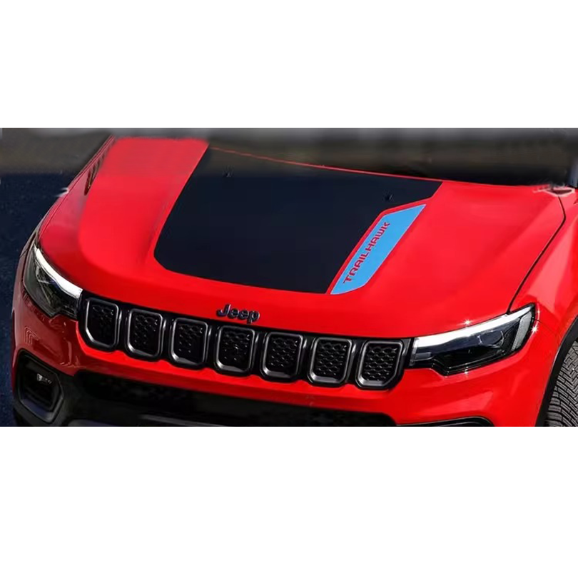 

Спортивная производительность 4x4 внедорожная наклейка на капот большие наклейки графическая наклейка виниловый Светонепроницаемый комплект для Jeep Compass 2017-2023