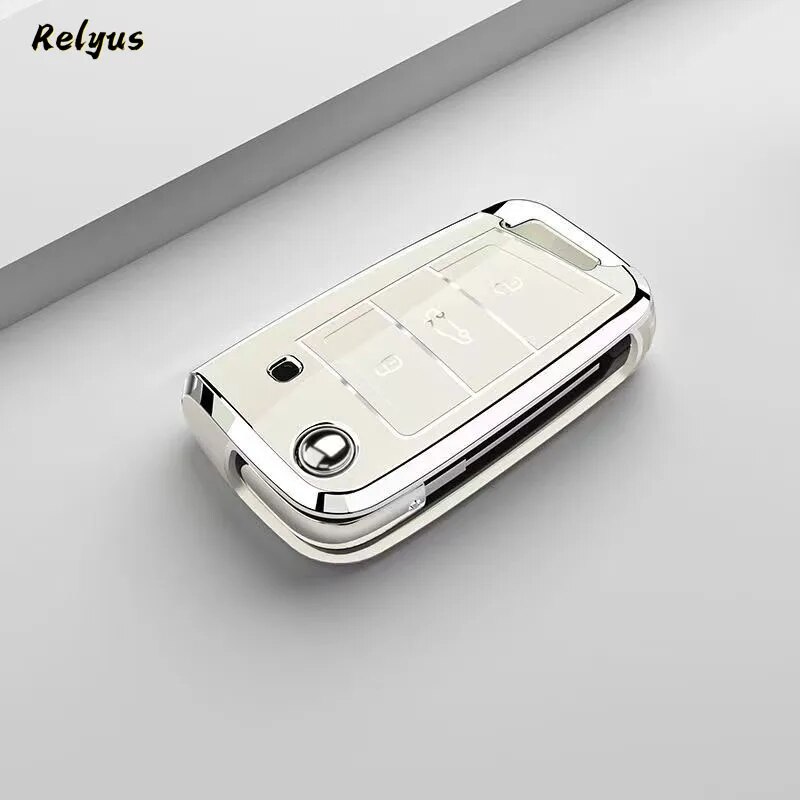 

Чехол для автомобильного ключа из ТПУ для Volkswagen VW Polo Golf 7 MK7 Tiguan passat для Skoda Octavia Kodiaq Karoq для Seat Ateca Leon