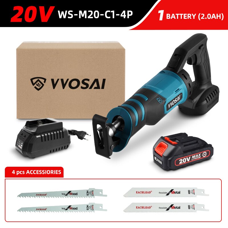 

VVOSAI Бесщеточная сабельная пила 20V