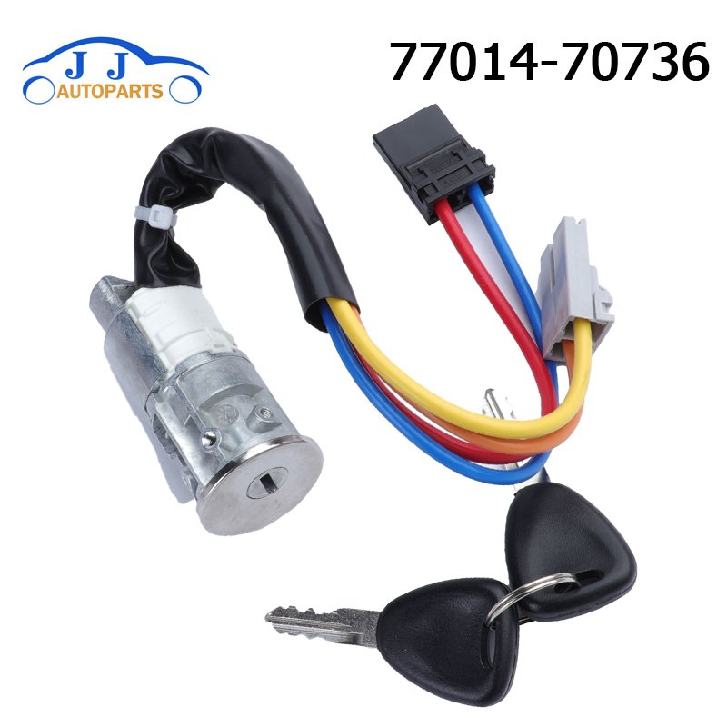 

Новый 7701470736 77014-70736 Цилиндр замка зажигания и 2 ключа переключателя для Renault Kangoo Express