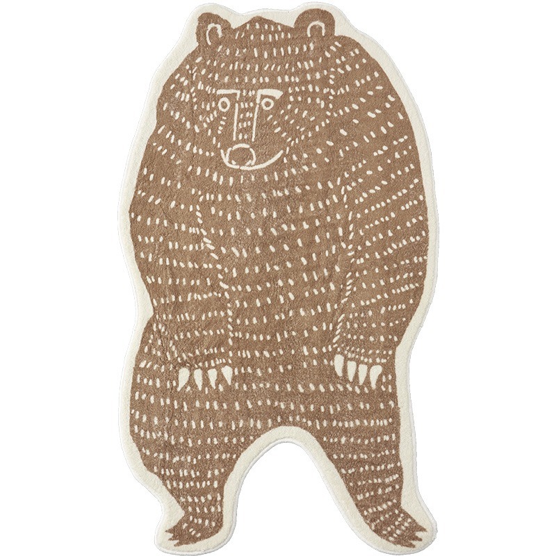 

Animal Cartoon Bear Decoration Living Room Carpet Cute Fashion Cloakroom Bedroom Soft Mat Coffee Tables Plush Rug Ковер Tapis 러그