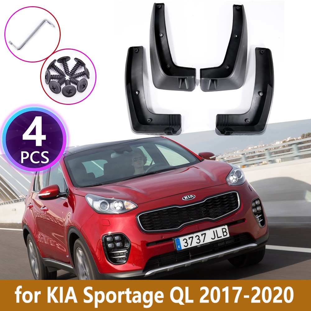 

4 шт. автомобильные брызговики для Kia Sportage 2017 2018 2019 QL брызговики брызговики брызговики переднее и заднее крыло аксессуары