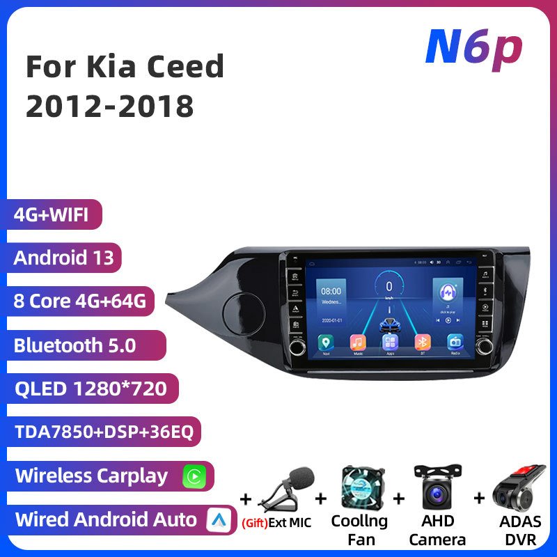 

Мультимедийная магнитола Jodofo для KIA CEED JD 2012-2018, 2DIN