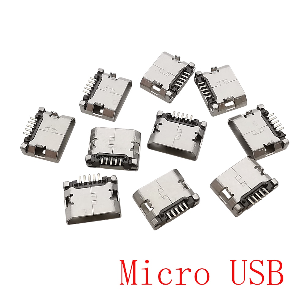 

10 шт. Micro USB Female 5Pin разъем для телефона