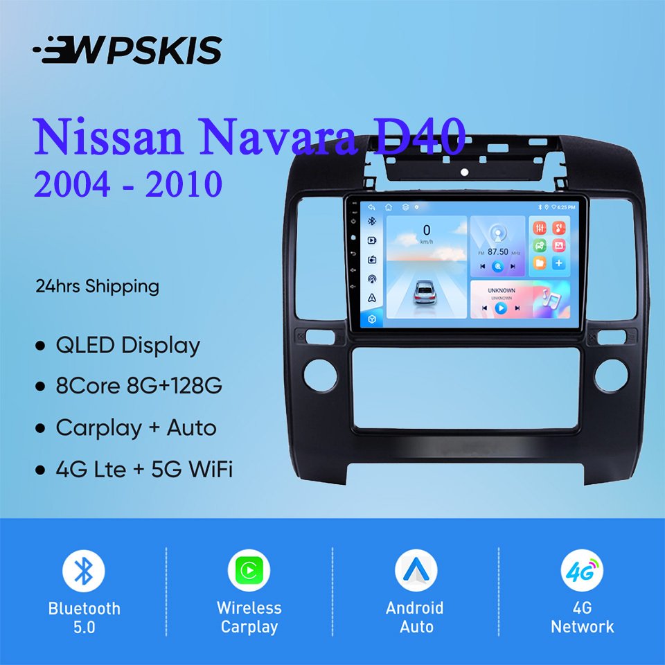 

Android 14 8G Ram 128 ГБ для Nissan Navara D40 2004-2010 Автомобильный радиоприемник Стерео Видео Аудио Мультимедийный плеер Система GPS-навигации