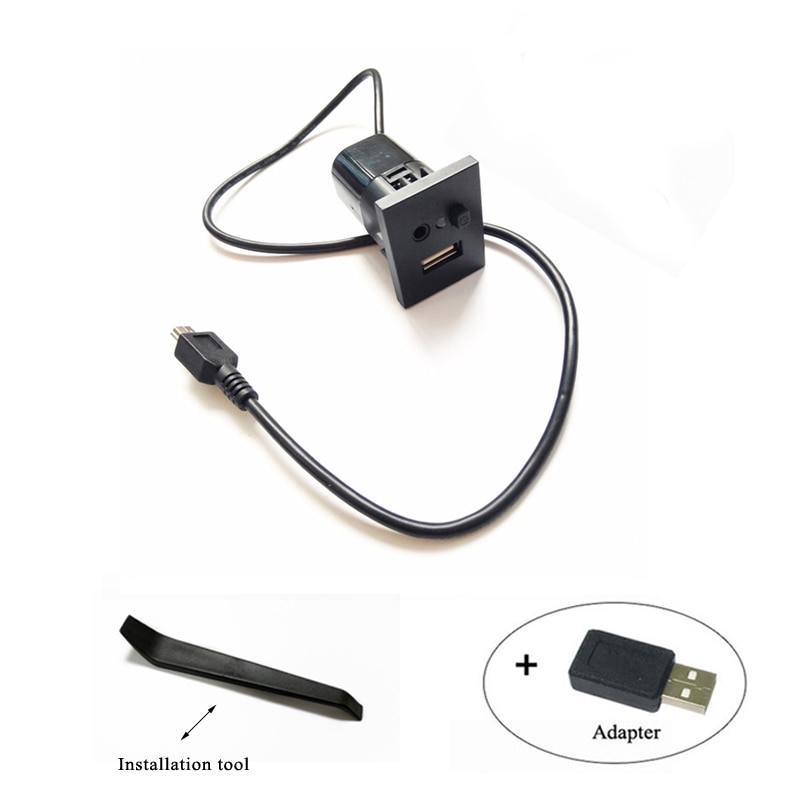 

Кабель-адаптер для радио, аудиопорт USB для ford focus 2 mk2 2008 2009 cmax kuga mk1, интерфейс со слотом AUX, обновленные рестайлинг