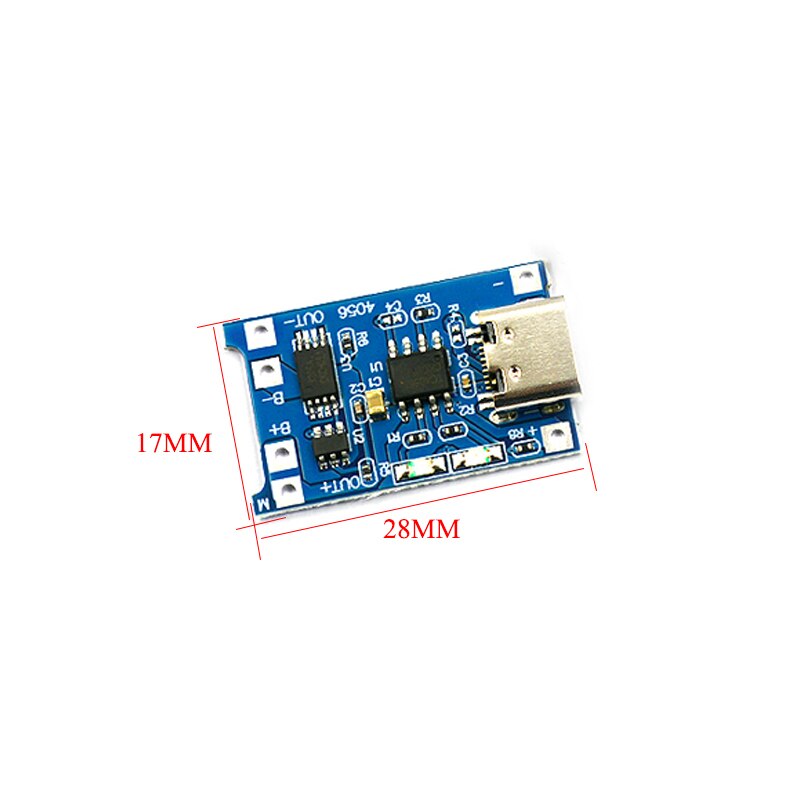 

5 шт. TP4056 + защита, двойные функции, 5 В, 1 А, Micro USB 18650, плата зарядки литиевой батареи, модуль зарядного устройства, разъем TYPE-C