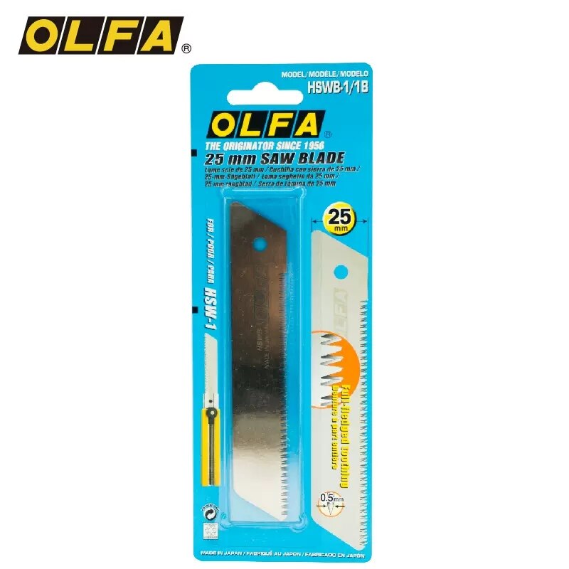 

Запасные лезвия для пилы OLFA HSWB-1/1B 25 мм, пригодные для быстрорежущей двухрядной древесины