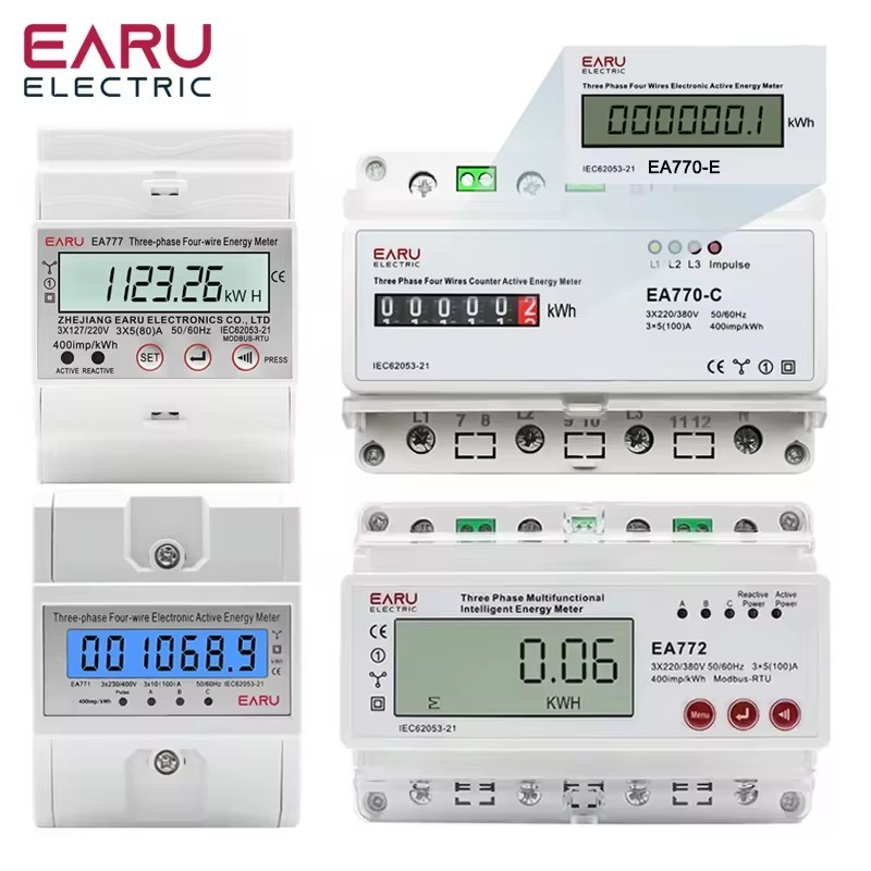 

Электронный счетчик энергии EARUELECTRIC 3*5(100)A