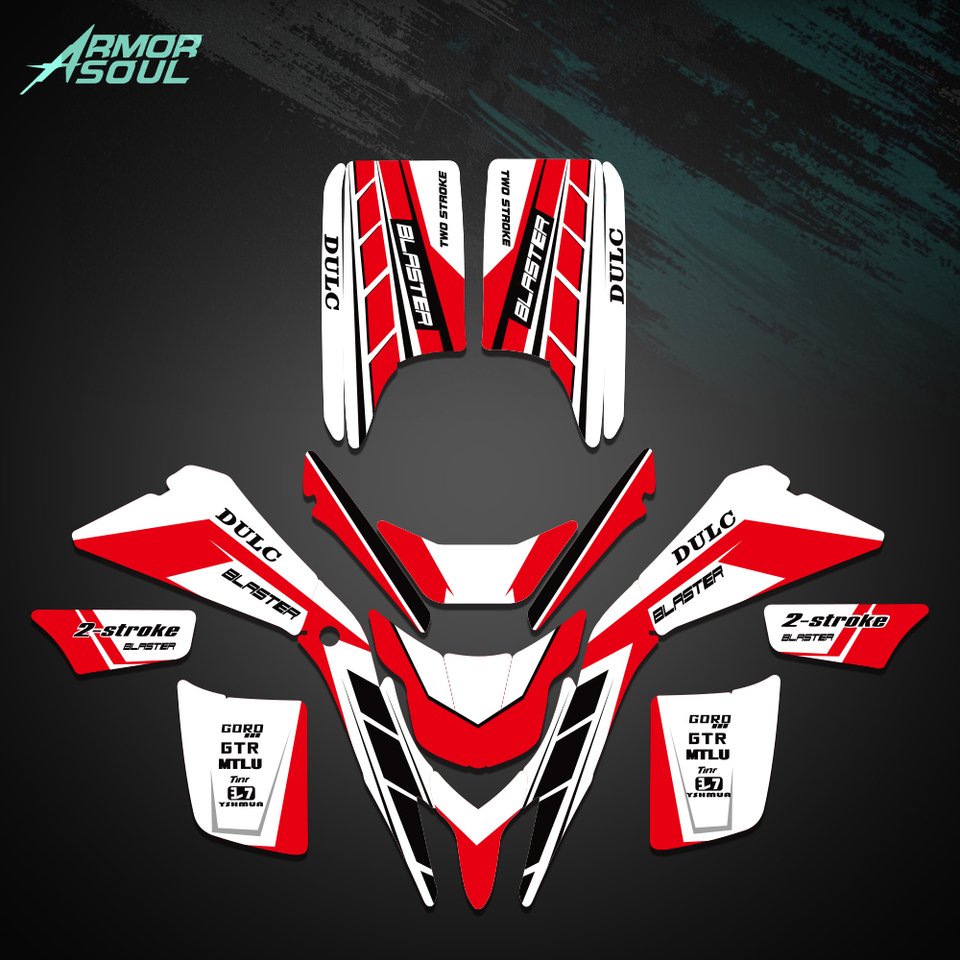 

Armorsoul новые наклейки графика для Yamaha BLASTER YFS200 1988 - 2006 YFS 200 бластер200
