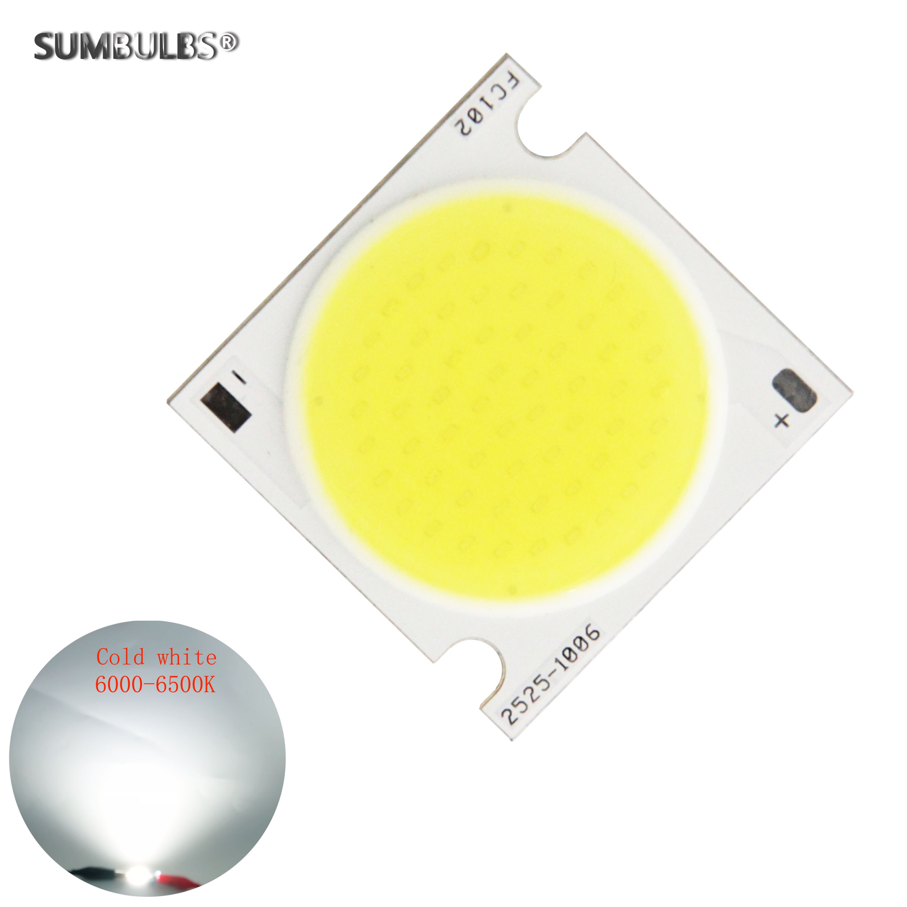 

Светодиодный модуль COB 25x25 мм 30 Вт symbuth