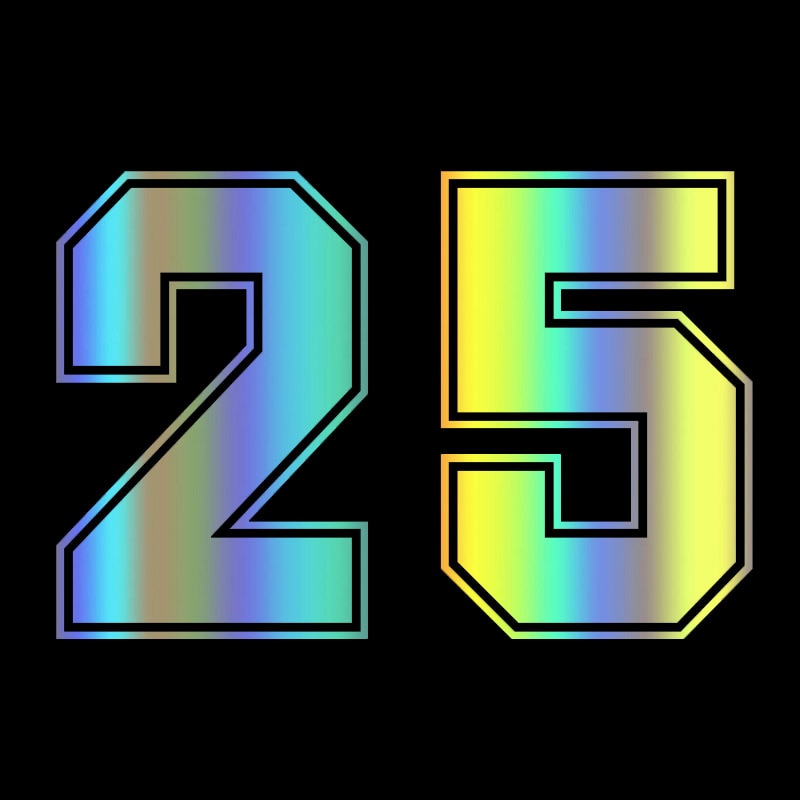 

CK3262# наклейки на авто цифры 25 водонепроницаемые наклейки на машину наклейка для авто автонаклейка стикер этикеты винила наклейки стайлинга автомобилей