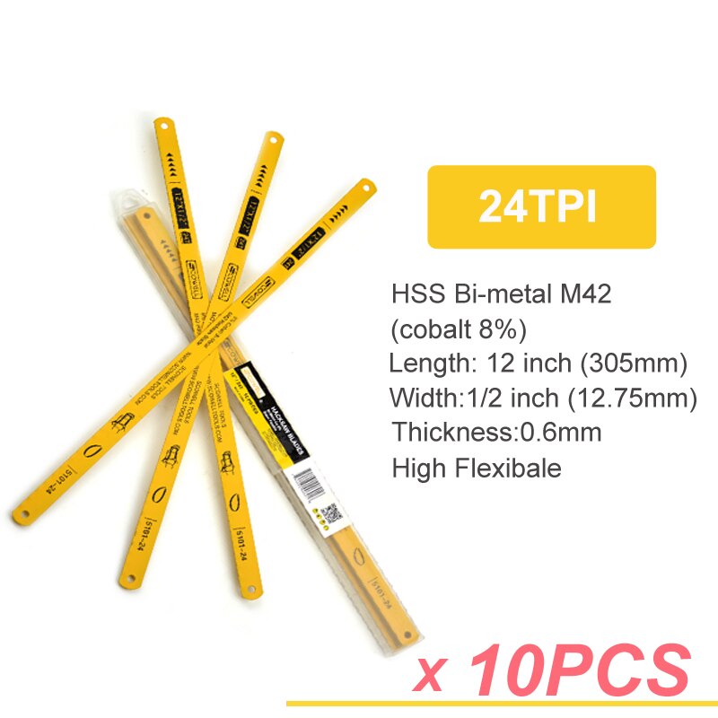 

Ножовочные полотна SCOWELL HSS биметаллические 12"