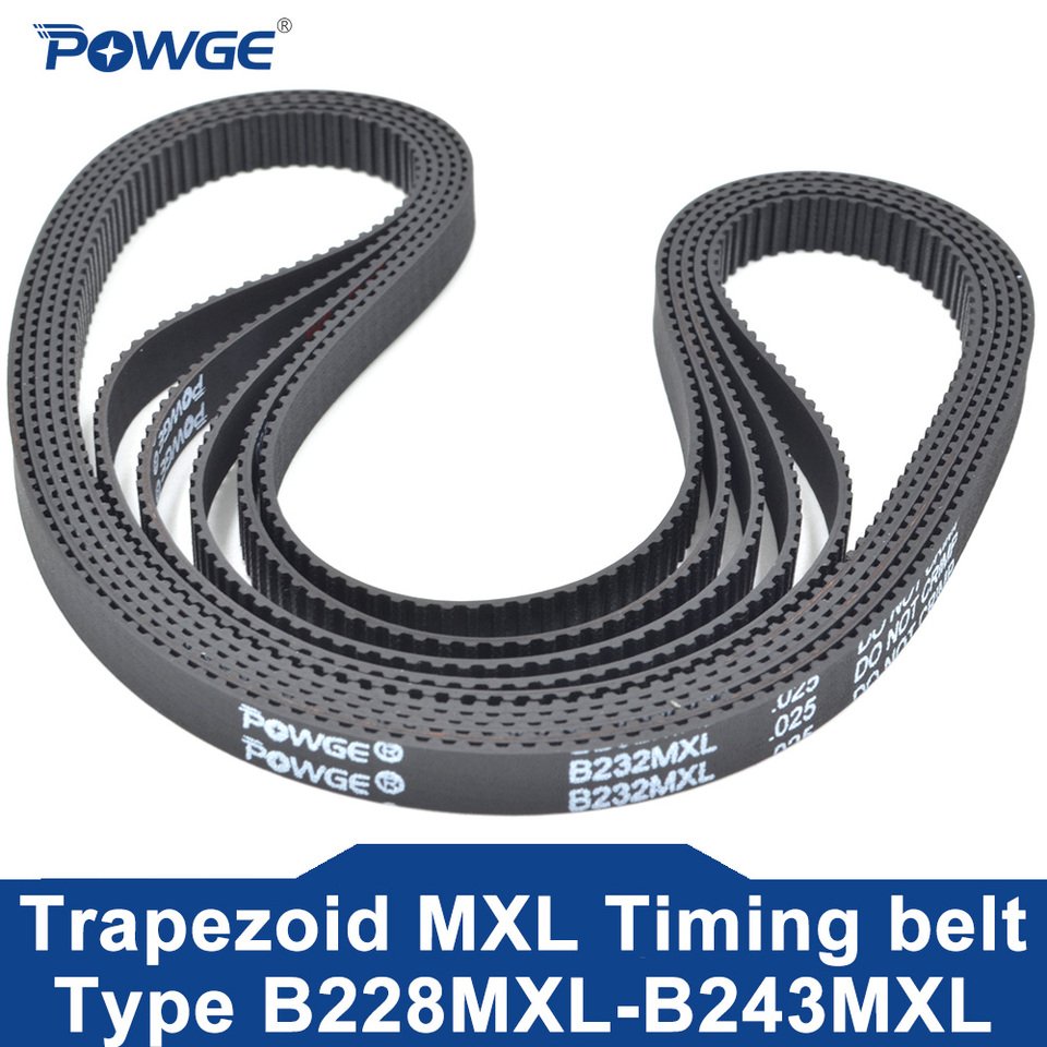 

POWGE Трапециевидные ремни ГРМ MXL 5 шт., резина, 3-20 мм