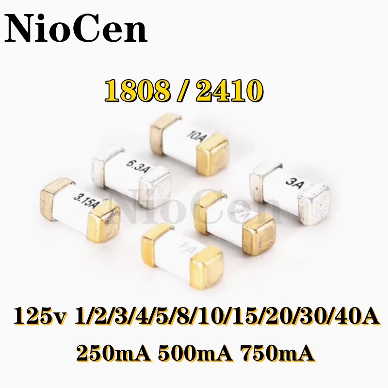 

NioCen чип выдувной предохранитель 1808/2410 125V 1A-40A (10 шт)