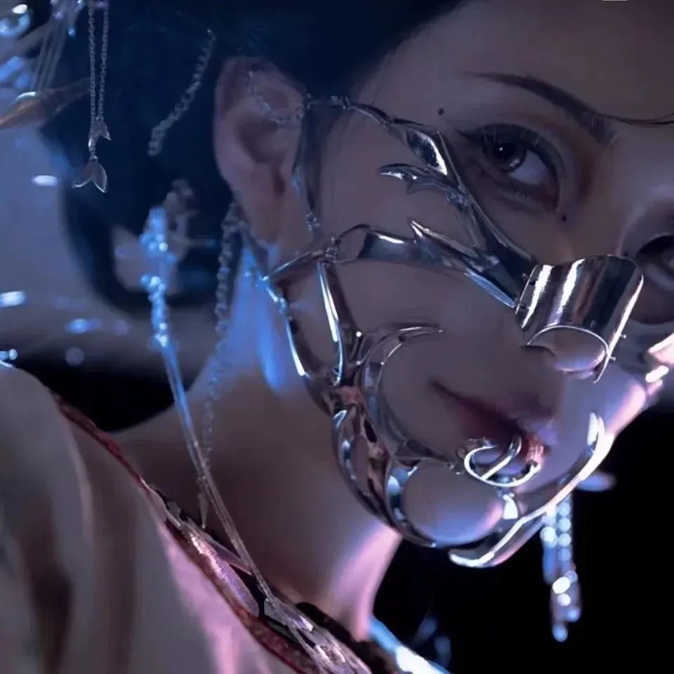 

Металлическая маска Cyberpunk