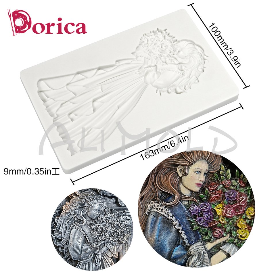 

Форма для торта "Цветочная девушка", Dorica, силиконовая