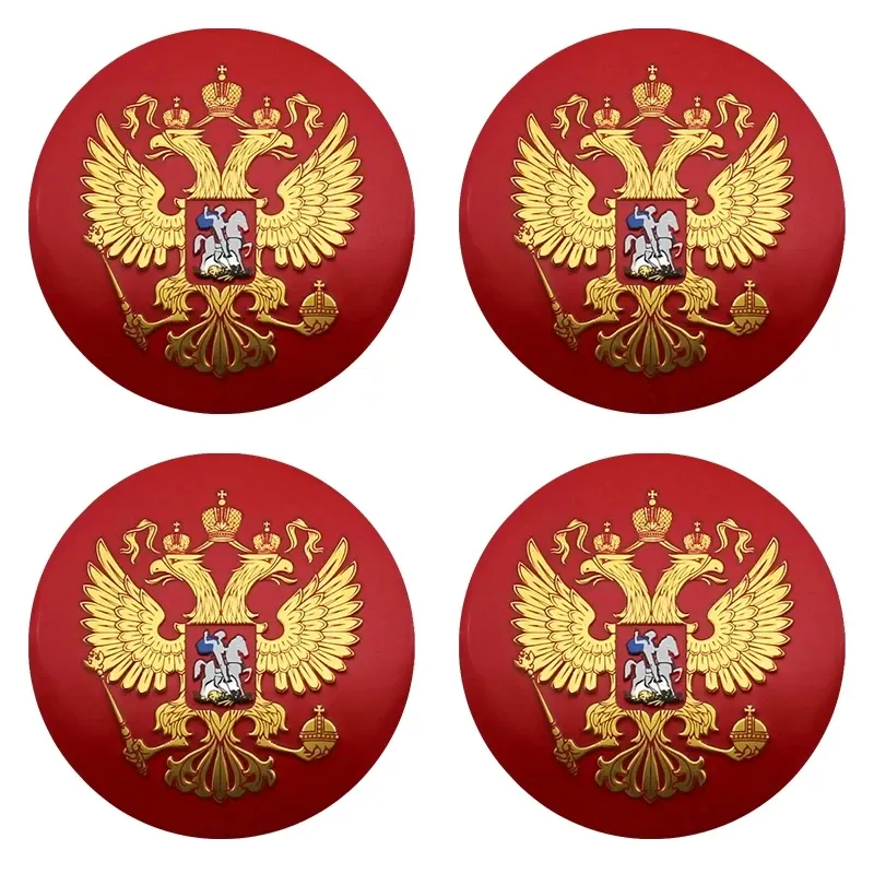 

4 шт., 56 мм, флаг России, эмблема орла, центральная крышка ступицы колеса автомобиля, наклейки на обод, значок для Lada Vesta Niva Granta Priora Vaz Xray 2110