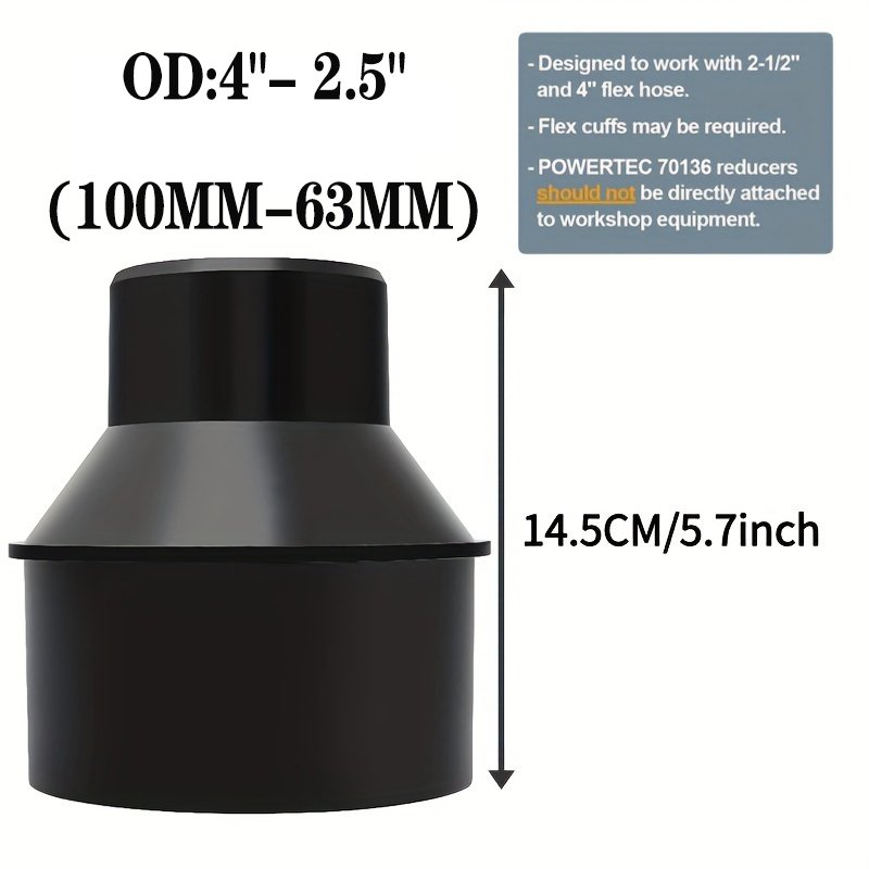 

PEMEDOR Адаптер для шланга 4"-2.5"
