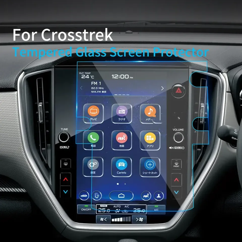 

Для Subaru Crosstrek 202411 0,6-дюймовая защитная пленка для экрана, защитная пленка из закаленного стекла, автомобильные наклейки, аксессуары