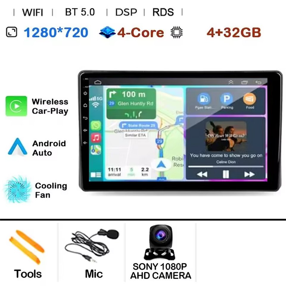 

Android 14 Carplay Авто Радио GPS Для Toyota Raize 1 2019-2023 Для Daihatsu Rocky 2 2019-2021 RHD Стереоплеер Видео BT