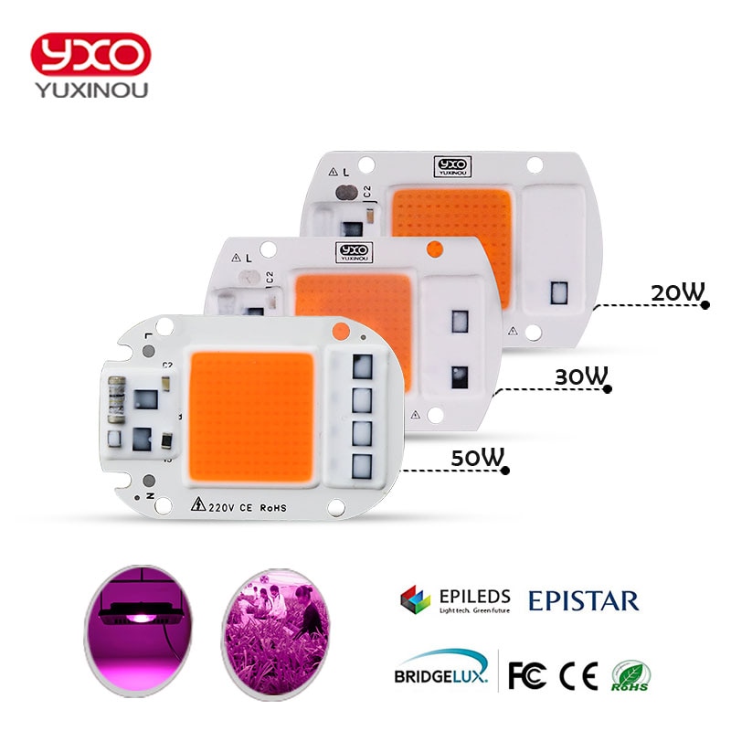 

YXO YUXINOU COB LED лампа для растений 20/30/50 Вт