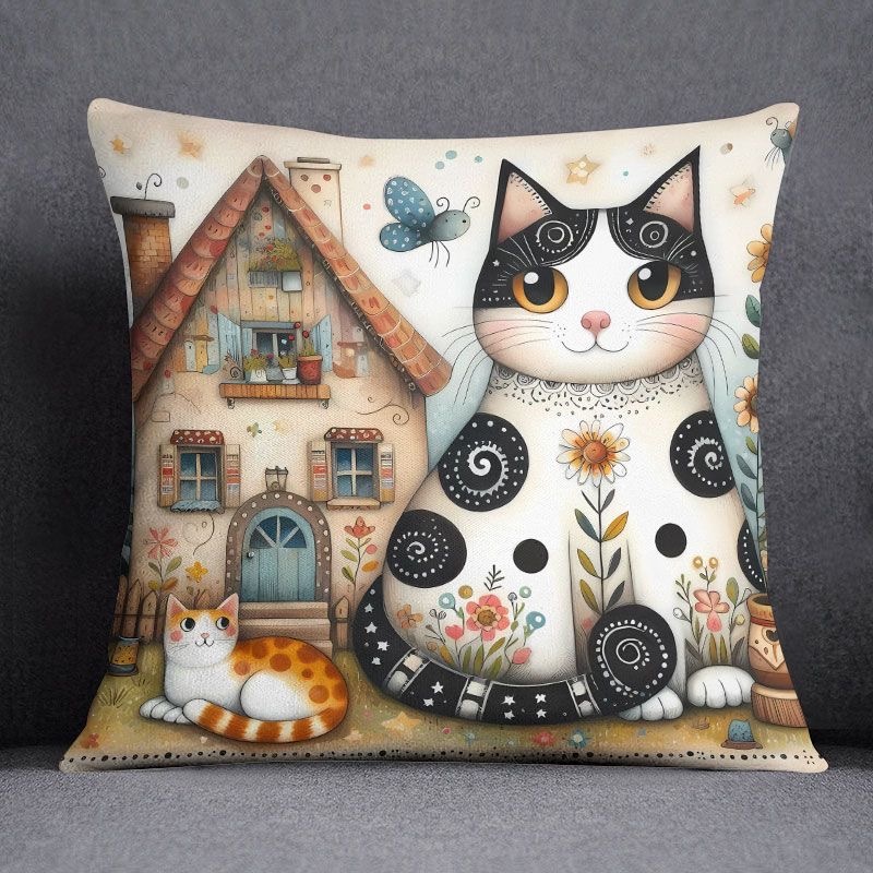 

Наволочка Cartoon cat 40x40 см