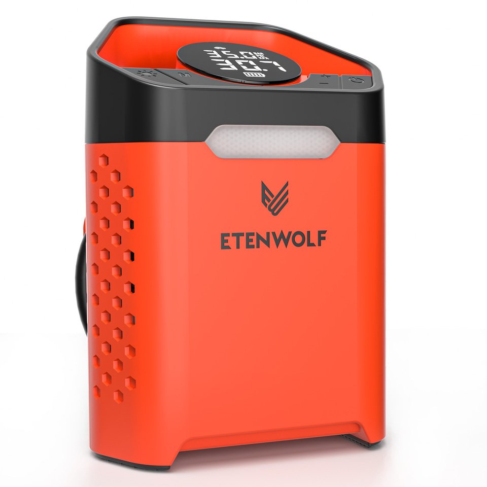 

ETENWOLF ZEPHYR V3 Портативный автомобильный компрессор 160 PSI 100% рабочий цикл Автомобильный насос для шин 7800 мАч Для автомобилей Мотоциклы Велосипедные шарики