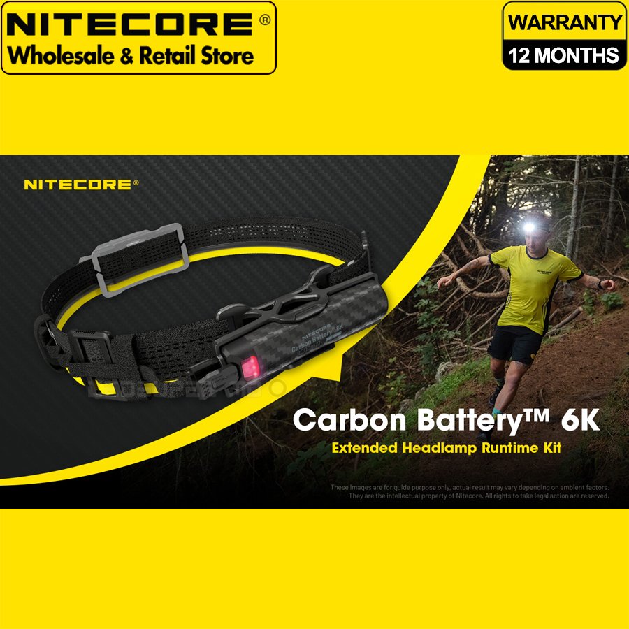 

NITECORE Карбоновая батарея 6K для налобного фонаря