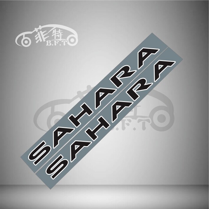 

2 шт., виниловые наклейки для Jeep Wrangler Sahara XJ TJ JK CJ TJ YK JL