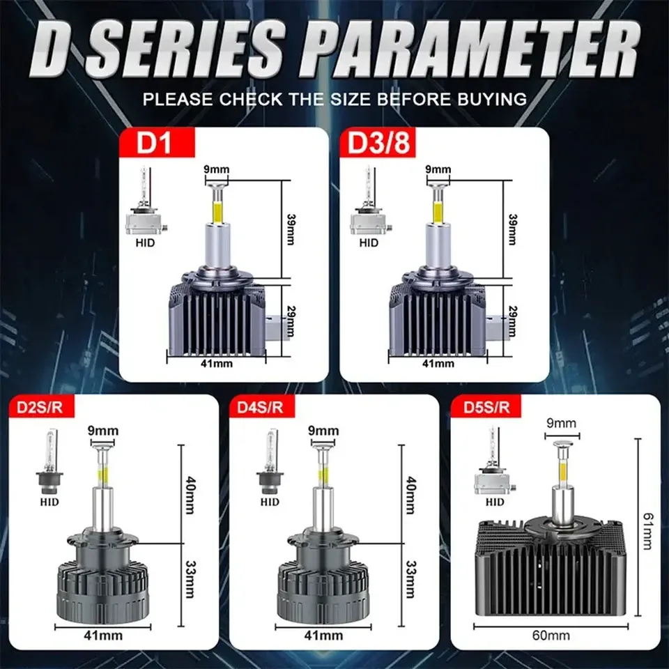 

D1S D3S LED 360 Автомобильные фары Лампа HID D2S D4S D4R D8S D1R D2R D3R CANbus Светодиодные автомобильные лампы Ксеноновые комплекты обновления 1:1 Plug and Play