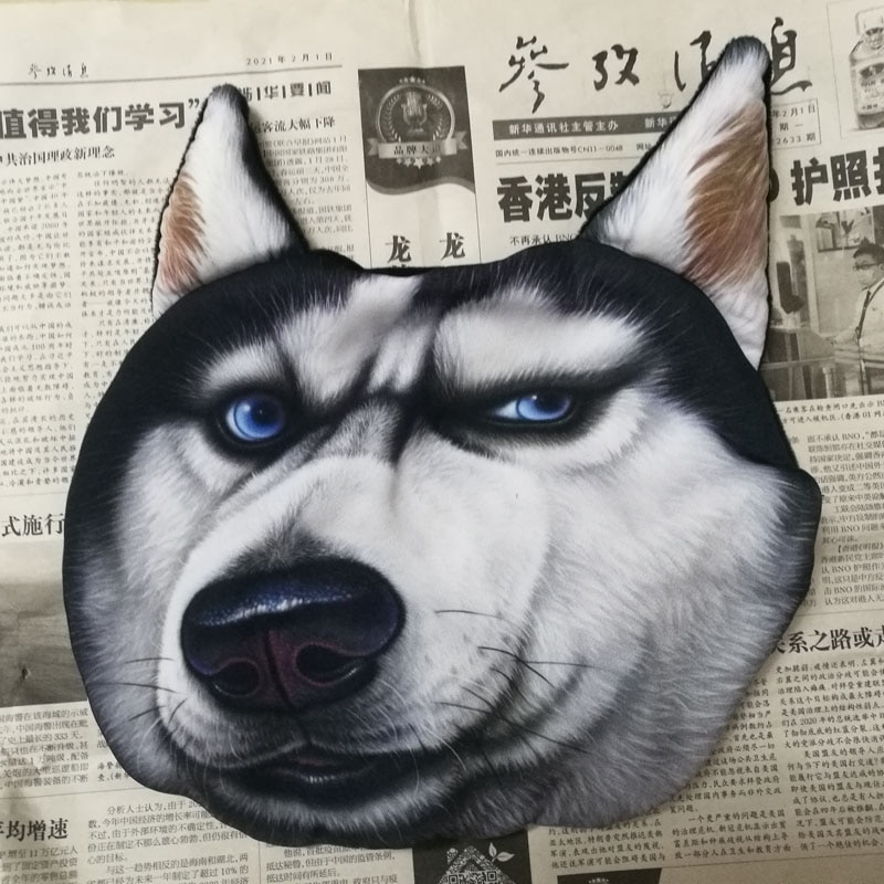 

Крутая Наволочка на подголовник автомобиля CHIZIYO с 3D принтом, с изображением лица животных, Наволочка на шею, автомобильная безопасность, поставки подголовников без наполнения