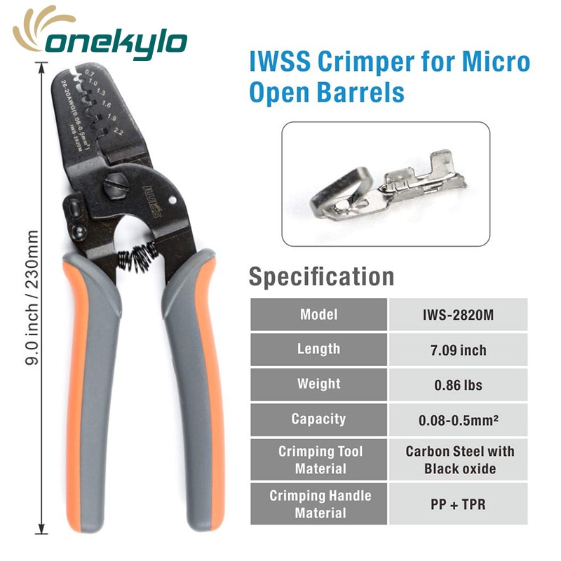 

Плоскогубцы IWS-2820 для обжима клемм Molex Tyco JST