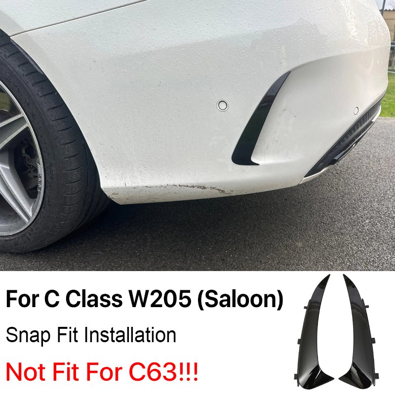 

Задние крышки из углеродного волокна AMG для Mercedes Benz C Class W205 C205 S205 A205 Coupe Sedan Wagon Cabriolet Gloss Black Запчасти
