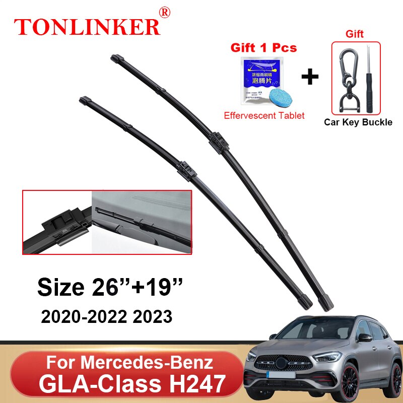 

Автомобильные щетки стеклоочистителя TONLINKER для Mercedes Benz GLA-Class H247 2020 2021 2022 2023 GLA 200 250 35 45S AMG 4matic, автомобильные аксессуары