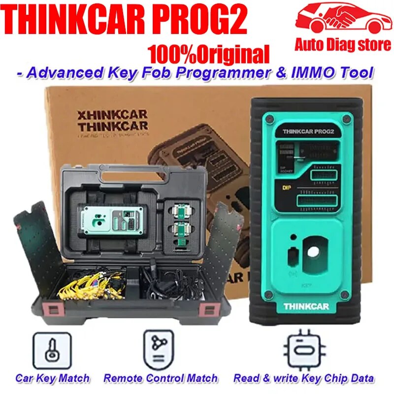 

Оригинальный THINKCAR PROG2 PROG 2, усовершенствованный брелок для ключей, программатор и инструмент IMMO, автомобильный ключ, пульт дистанционного управления, чип для чтения и записи ключей