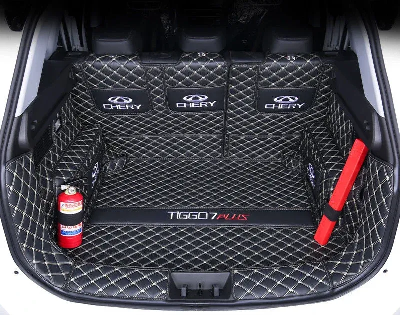 

Коврик в багажник на заказ для Chery Tiggo 7Pro Max 7 Pro, кожаный водонепроницаемый грузовой коврик с полным покрытием, аксессуары для модификации интерьера