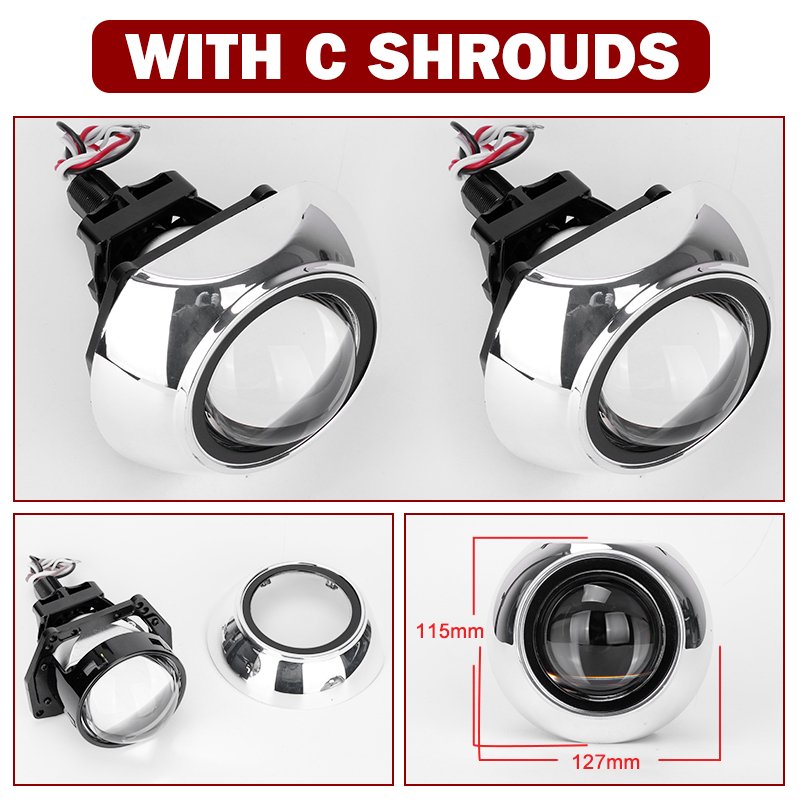

3,0-дюймовый биосветодиодный проектор Hella Lenses H4 H7 9005 9006 Автомобильные лампы для фар Модернизированные комплекты Angel Eyes Halo Lights БЕЛЫЙ DRL 120 Вт