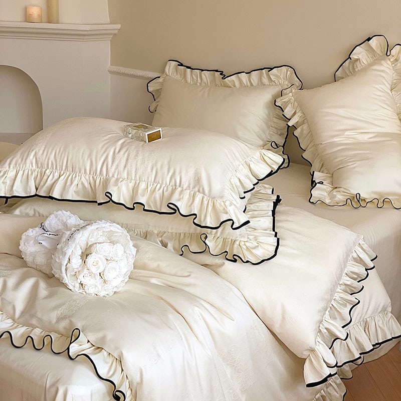 

Комплект постельного белья Fat Fairy HOME TEXTILE из египетского хлопка 1000TC в стиле принцессы
