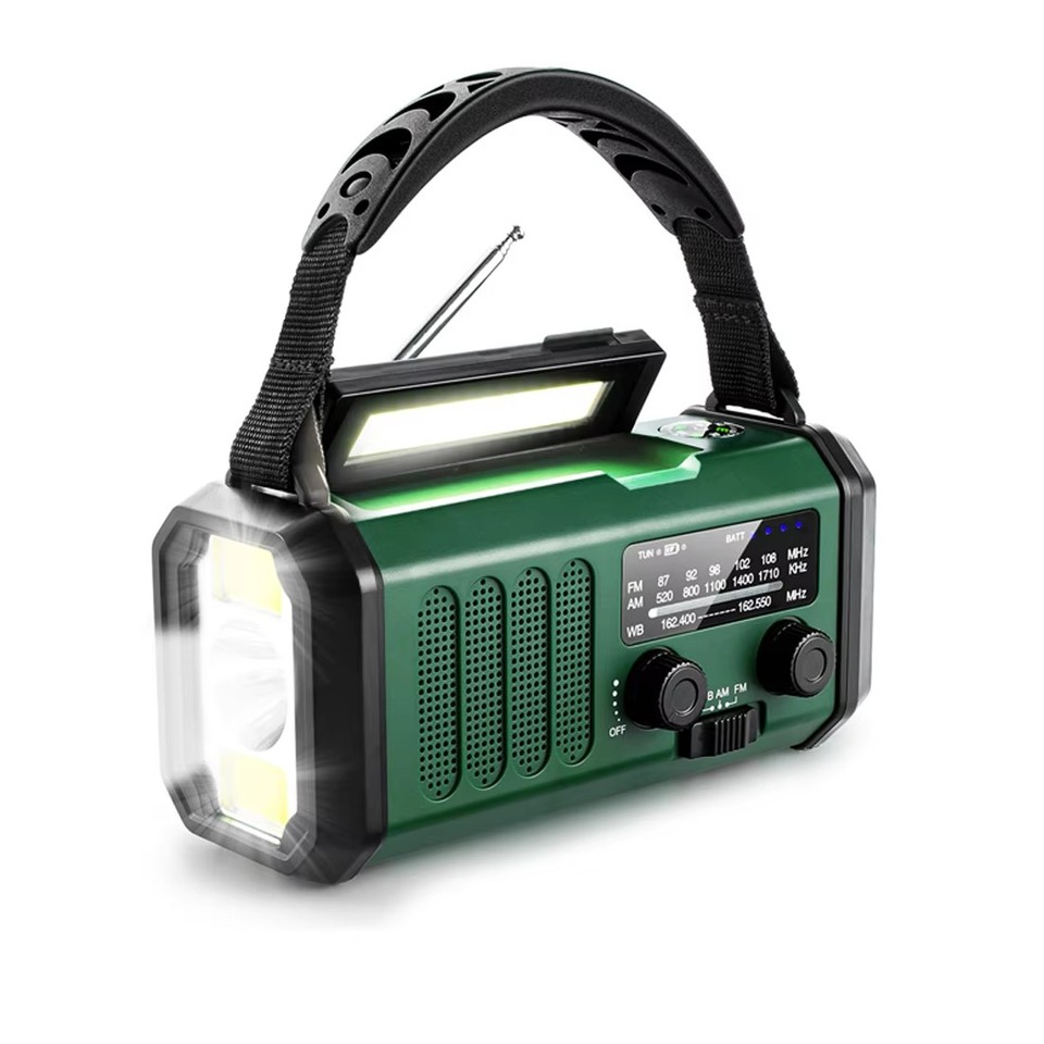 

SOS-сигнализация Power Bank Radio E30 10000 мАч FM аварийное радио солнечный ручной генератор AM/FM/NOAA светодиодное портативное радио