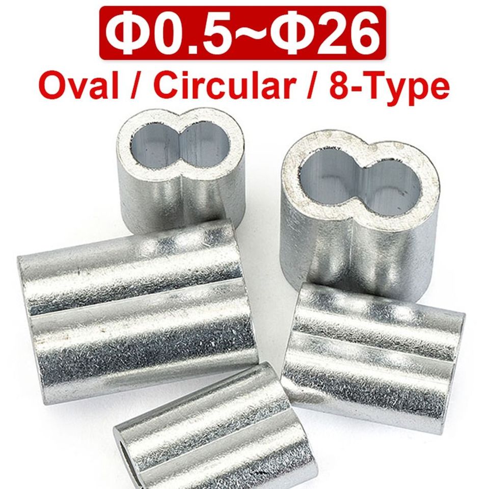 

Алюминиевые обжимные втулки с двойным отверстием M1-M12, 10-50 шт.