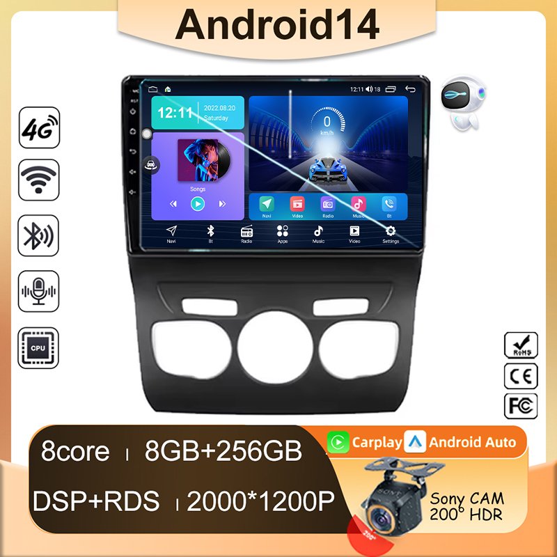

Автомобильный радиоприемник Android для Citroen C4 2 B7 2013 2014 2015 2016 Carplay навигация авто видео мультимедийный плеер экран без стерео 2din