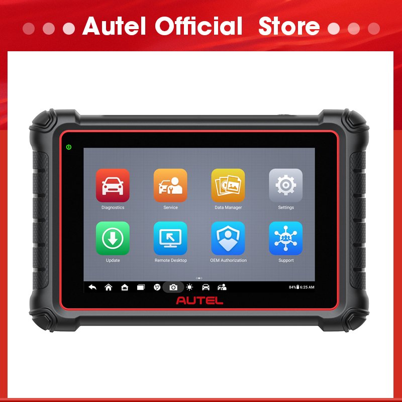 

Autel MaxiCOM MK900 Диагностические инструменты CAN FD DoIP 8-дюймовый двунаправленный сканер OBD2 Обновление автоматической диагностики MX808S