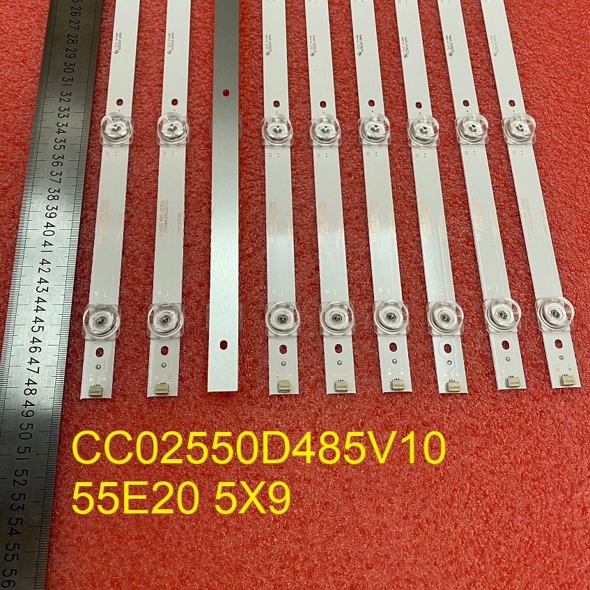 

Светодиодная лента для подсветки BAIRD T550HVN05.1 QT55I90IDLEDNC TI5511DLEDDS CC02550D485V10 55E20 5X9 5S1P 55usy151x, 9 шт./комплект