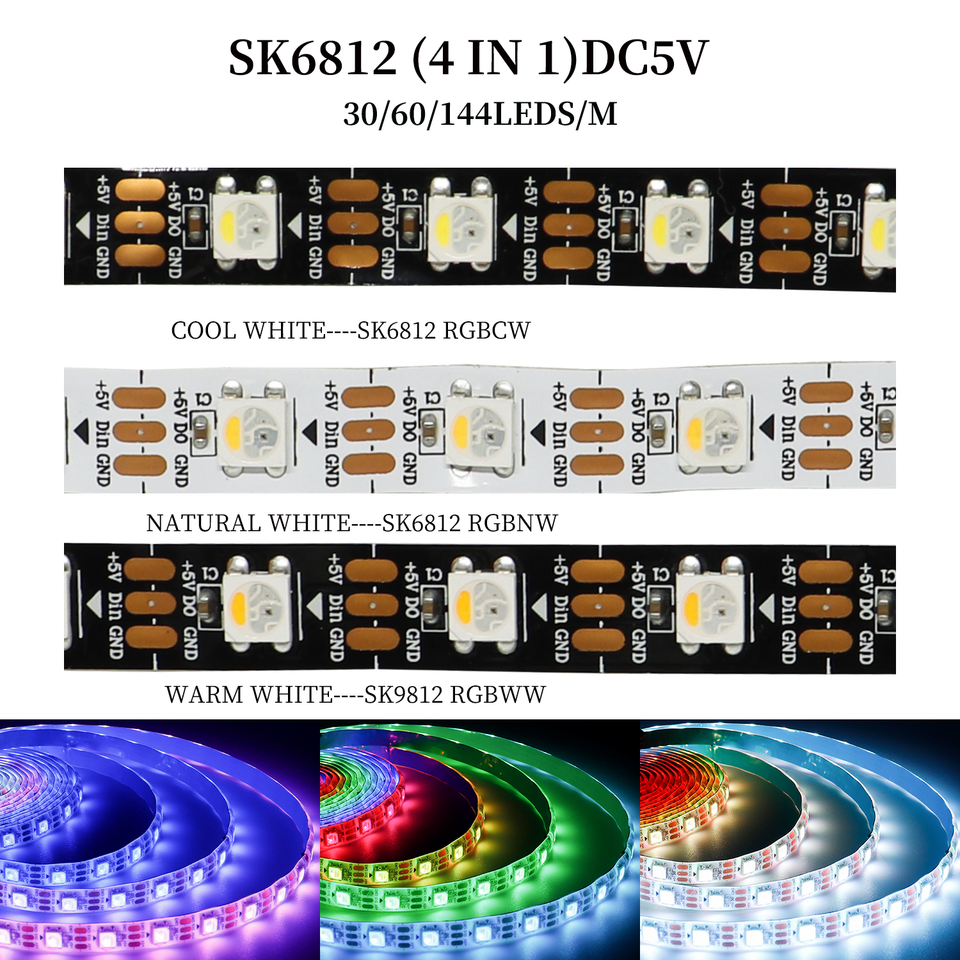 

Xnbada гибкая светодиодная лента RGBW/RGNW/RGBWW 30/60/144 LEDs/m