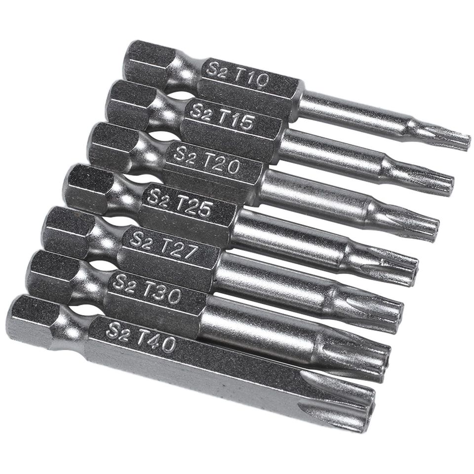 

Насадки для отверток 7 шт., T10/T15/T20/T25/T27/T30