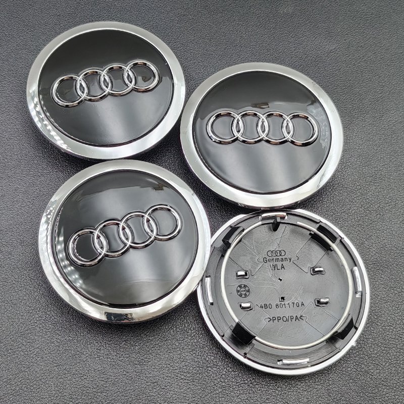 

4 шт. 60 мм 61 мм 68 мм 69 мм 77 мм Audi Колпаки ступиц Автомобильные колпаки для Audi A1 A2 A3 A4 A5 A6 A7 A8 S3 S6 Q3 Q5 Q7 Аксессуары